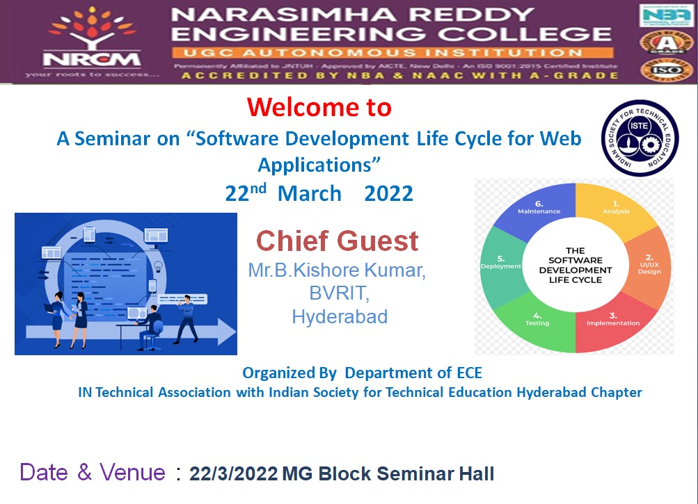 Seminar on “Software Development Life Cycle for Web Applications” 
